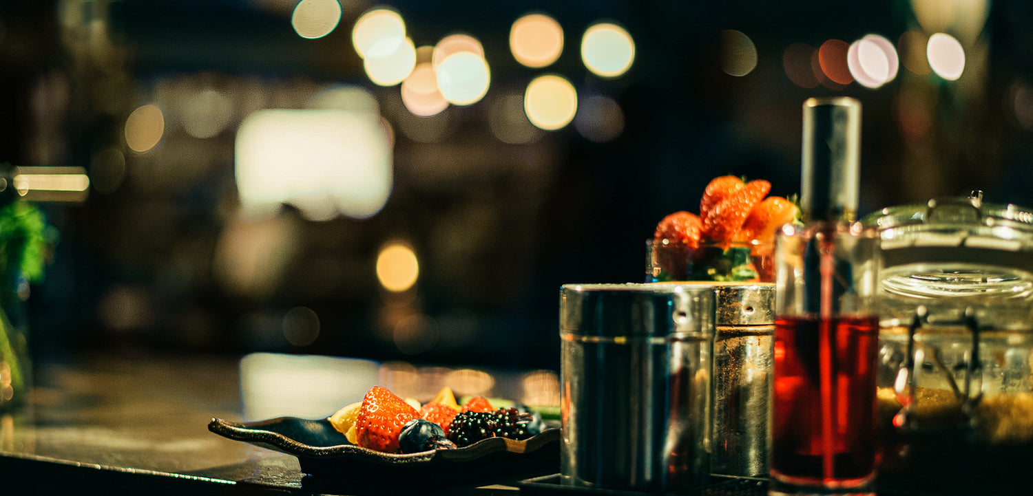 Bar scene with fruit