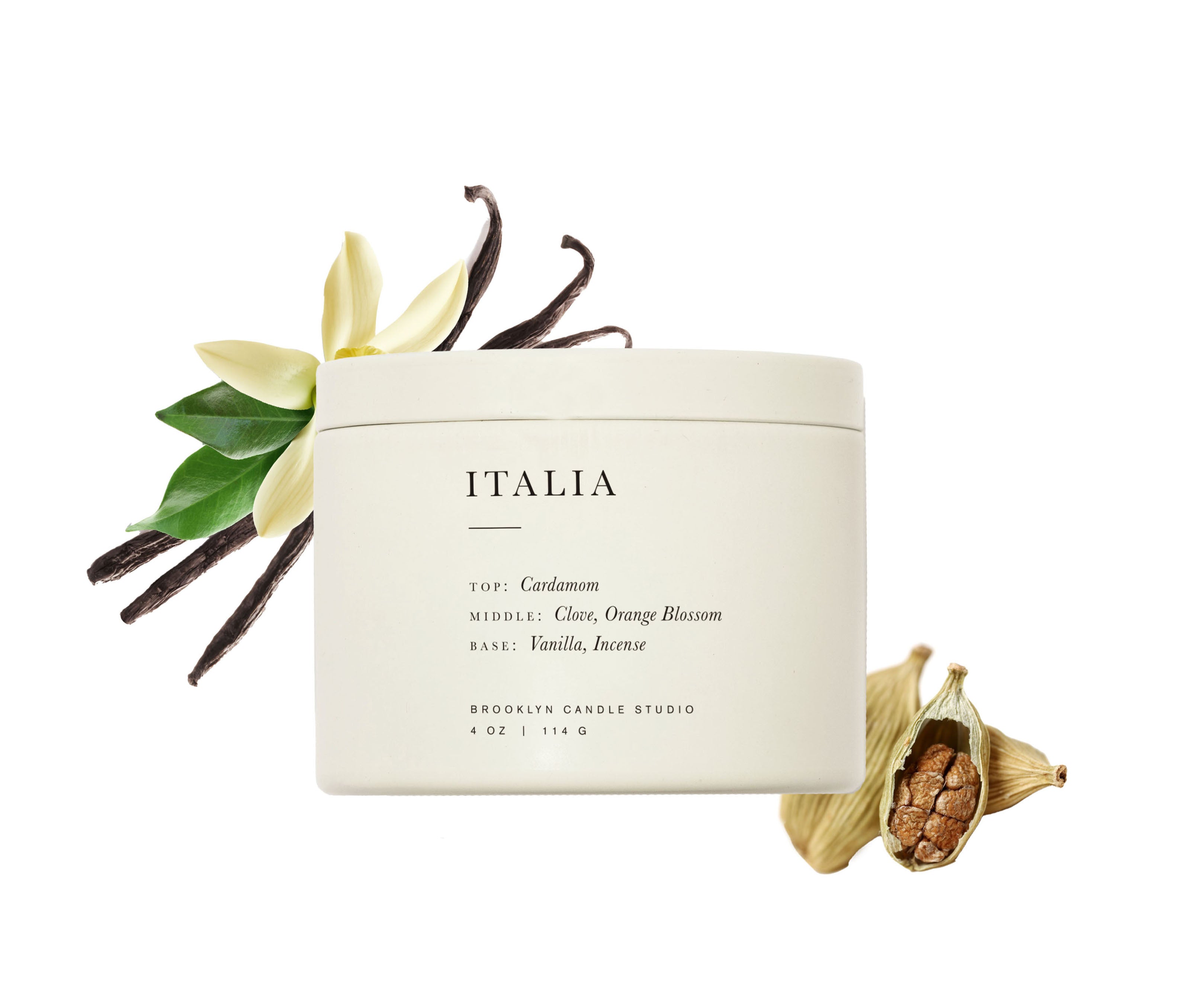 Italia Travel Candle Scent composition