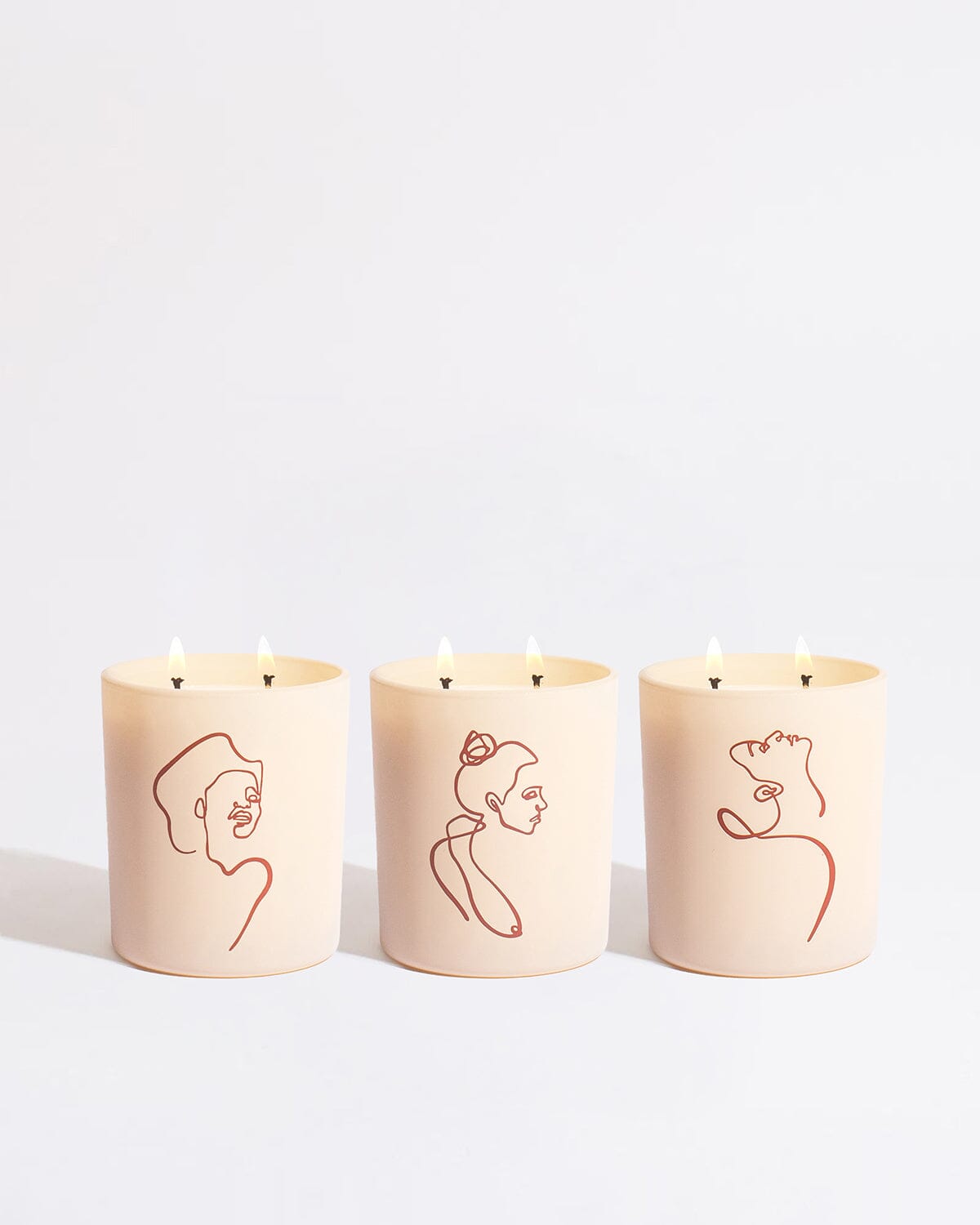 Allison Kunath Artist Edition Candle Set: Mojave Embers, Saffron Bloom, Petrichor Allison Kunath Brooklyn Candle Studio