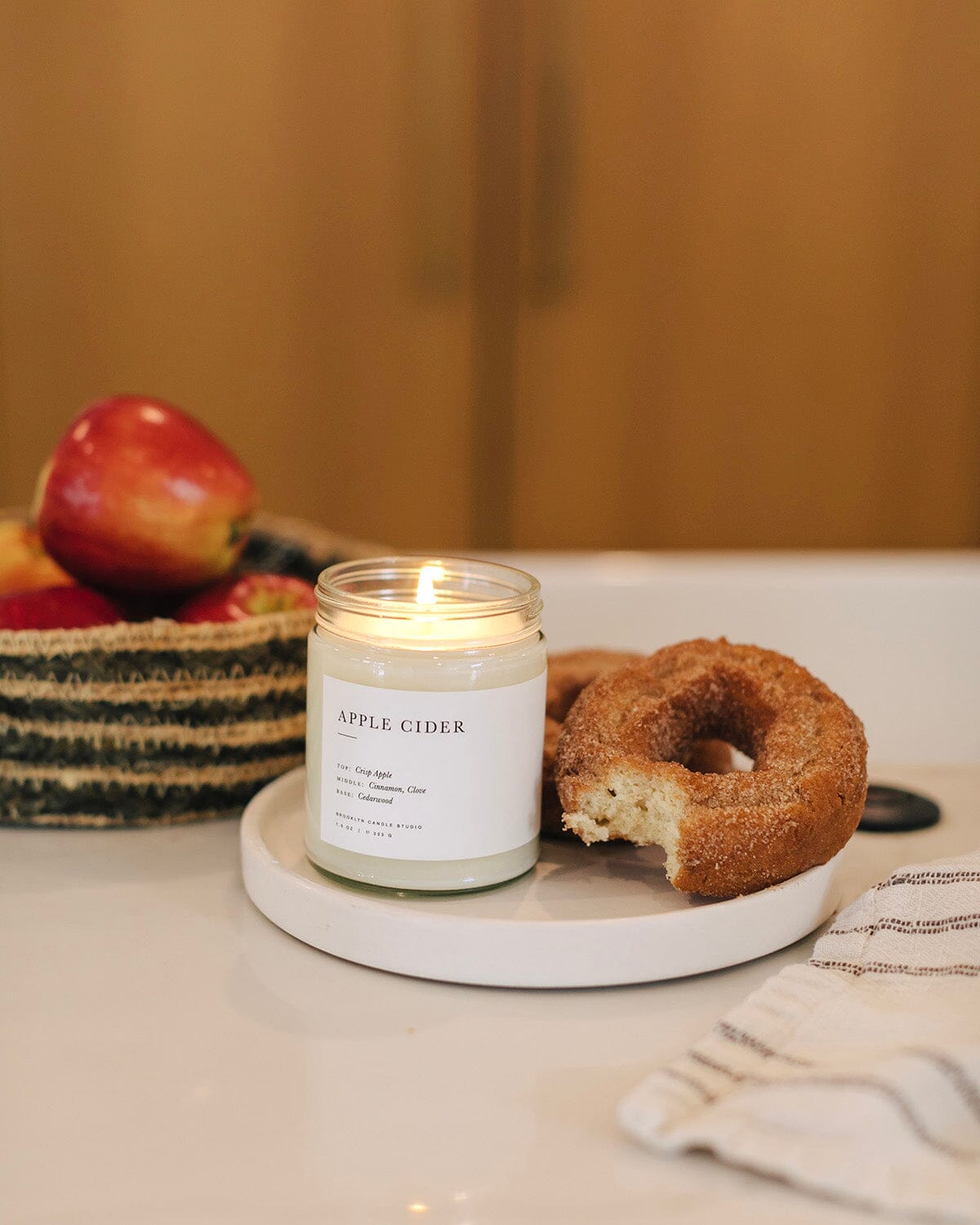 Apple Cider Jar Candle Minimalist Brooklyn Candle Studio