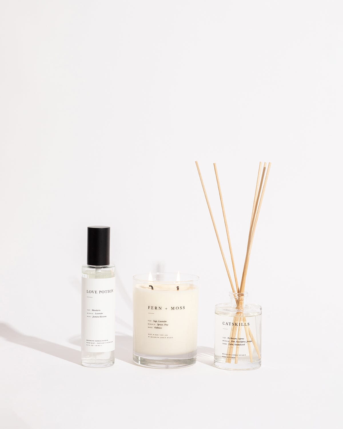 Build a Bundle: Classic Candle + Reed Diffuser + Room Spray Bundles Brooklyn Candle Studio