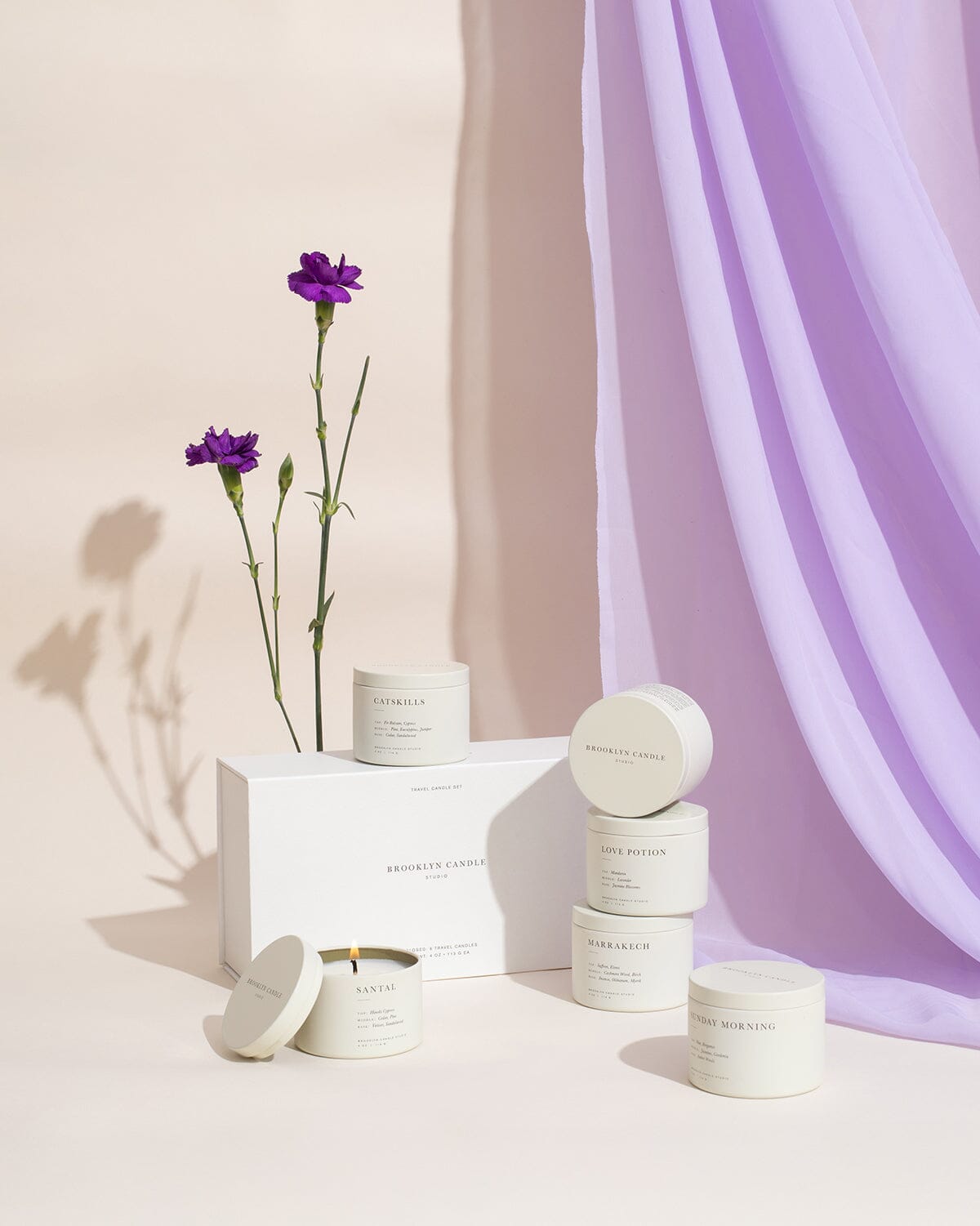 Custom Travel Candle Set Mini Candle Tins Brooklyn Candle Studio