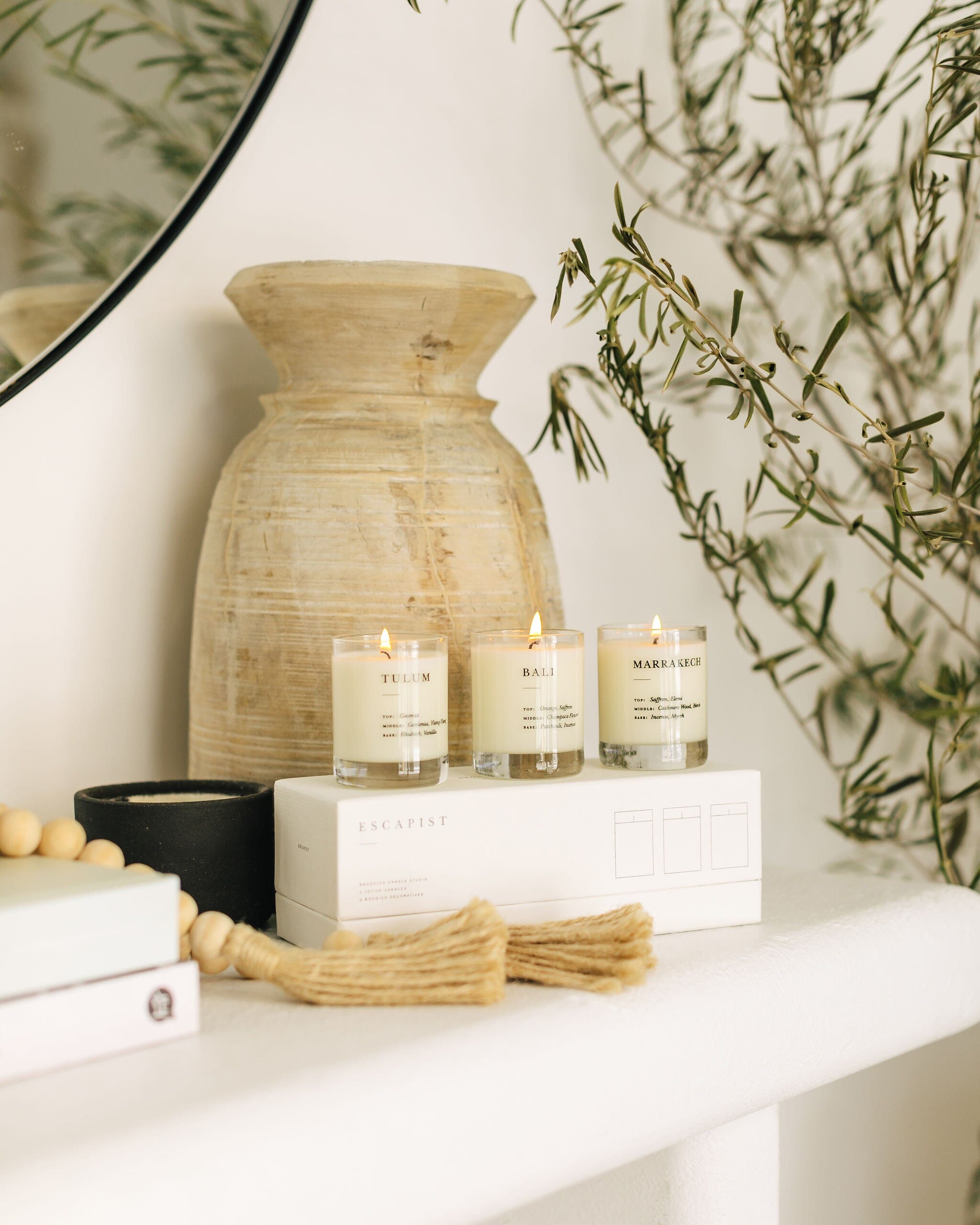 Mini Candle Gift Set Escapist Collection Brooklyn Candle Studio
