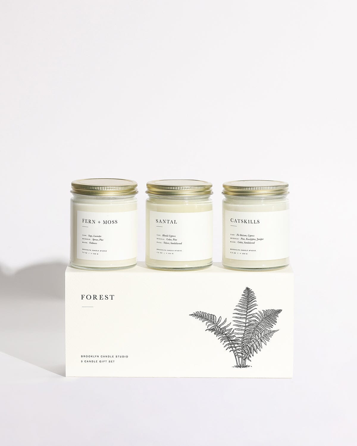 Forest Candle Gift Set Minimalist Brooklyn Candle Studio