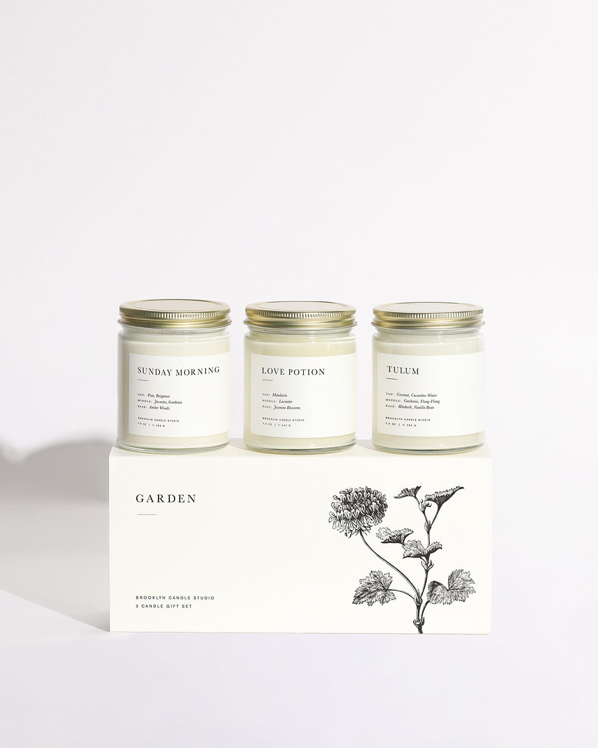 Garden Candle Gift Set Minimalist Brooklyn Candle Studio