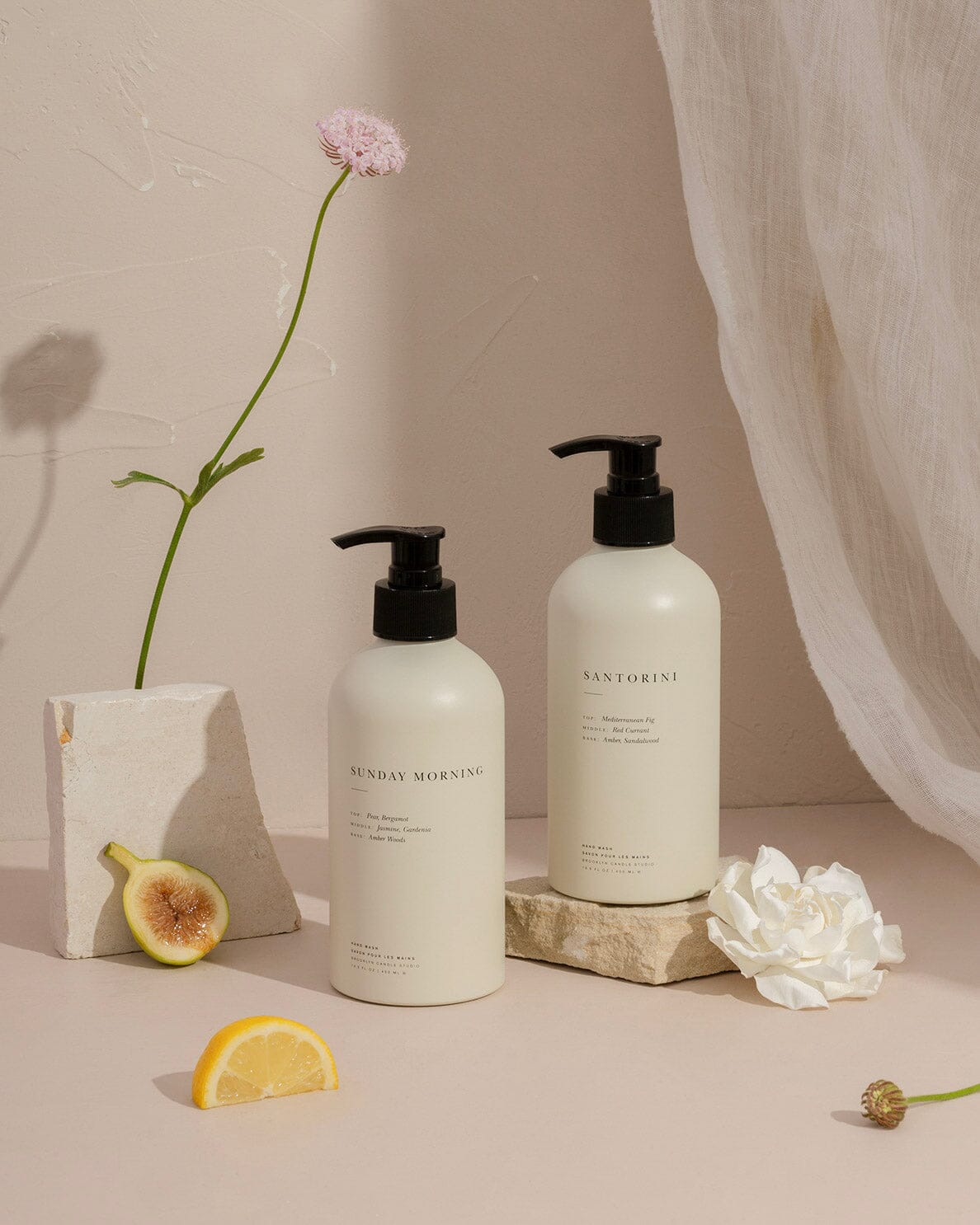 Hand + Body Wash Duo: Sunday Morning and Santorini Soap Brooklyn Candle Studio