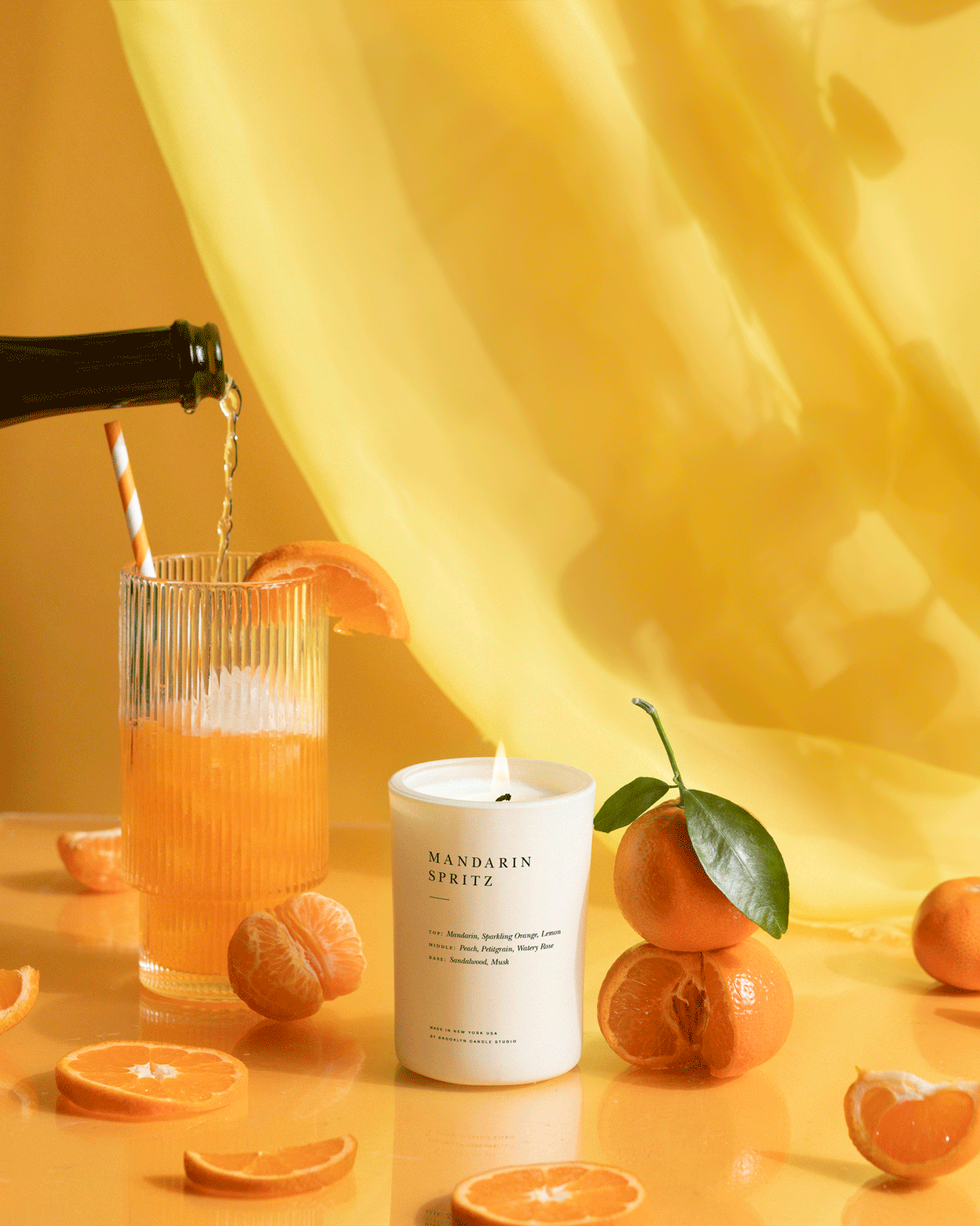Limited Edition Mandarin Spritz Candle Limited Edition Brooklyn Candle Studio