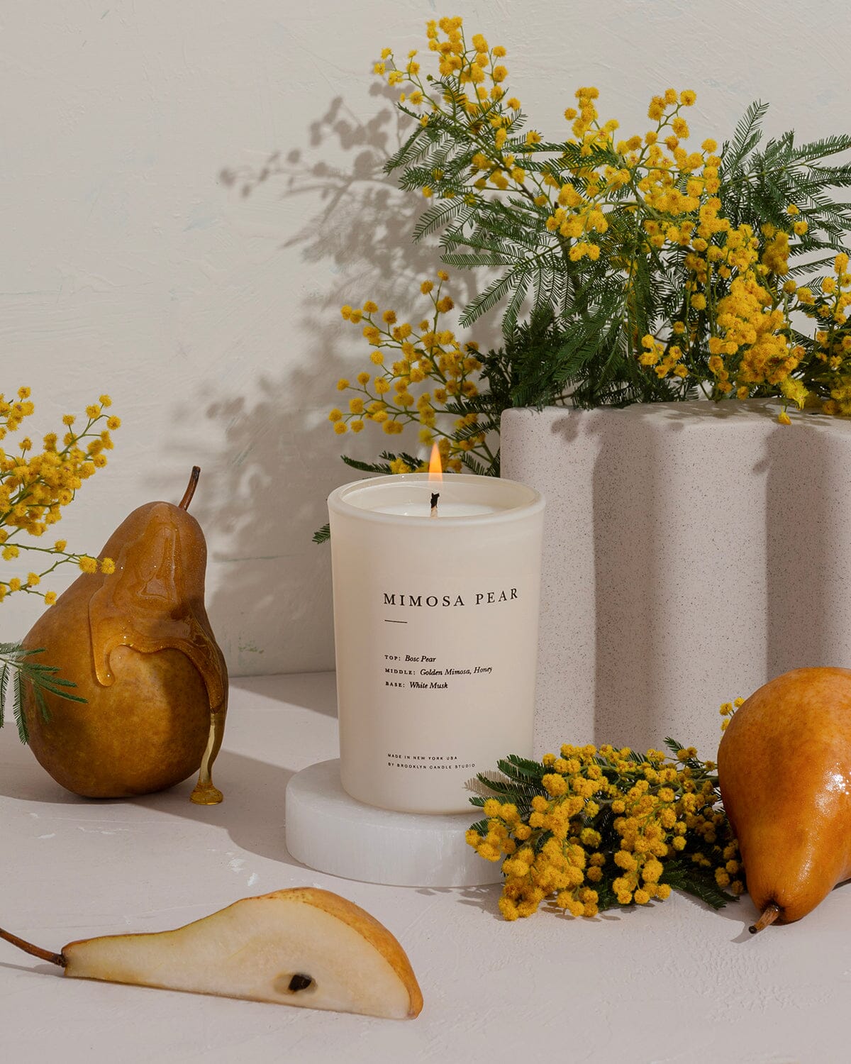 Limited Edition Mimosa Pear Candle Limited Edition Brooklyn Candle Studio