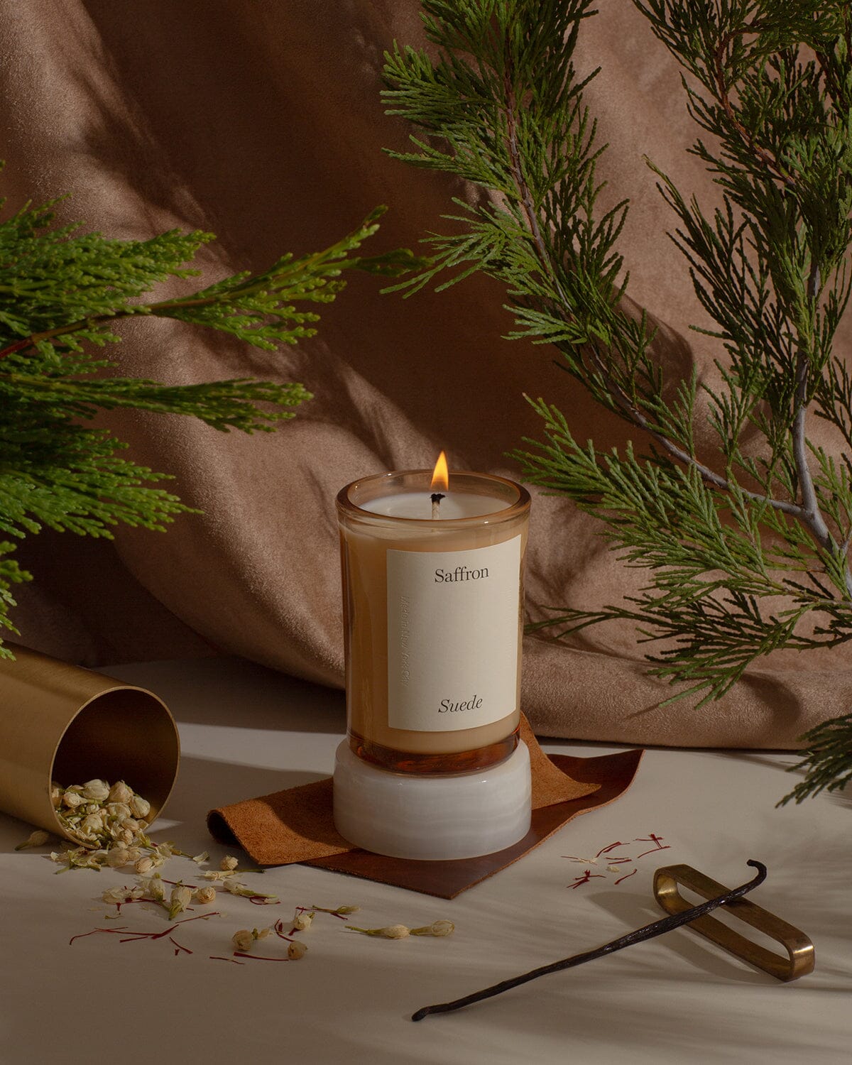 Limited Edition Saffron Suede Candle Limited Edition Brooklyn Candle Studio