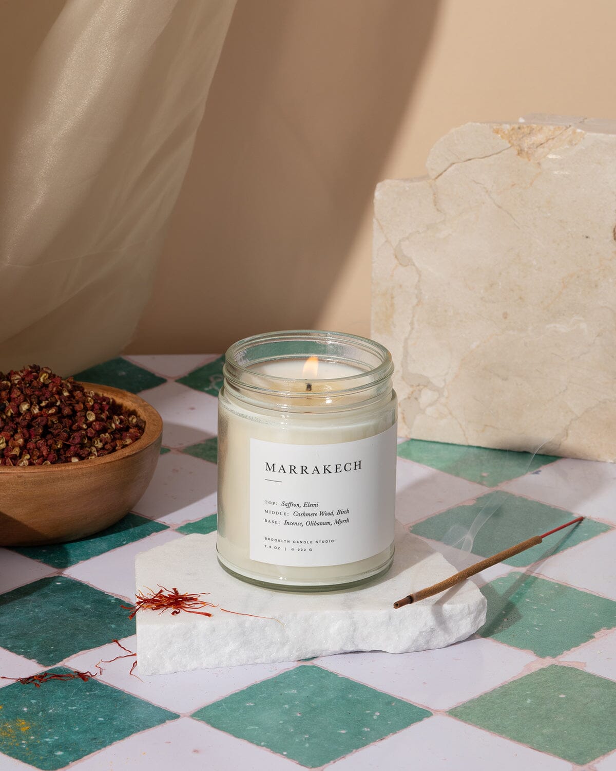 Marrakech Jar Candle Minimalist Brooklyn Candle Studio