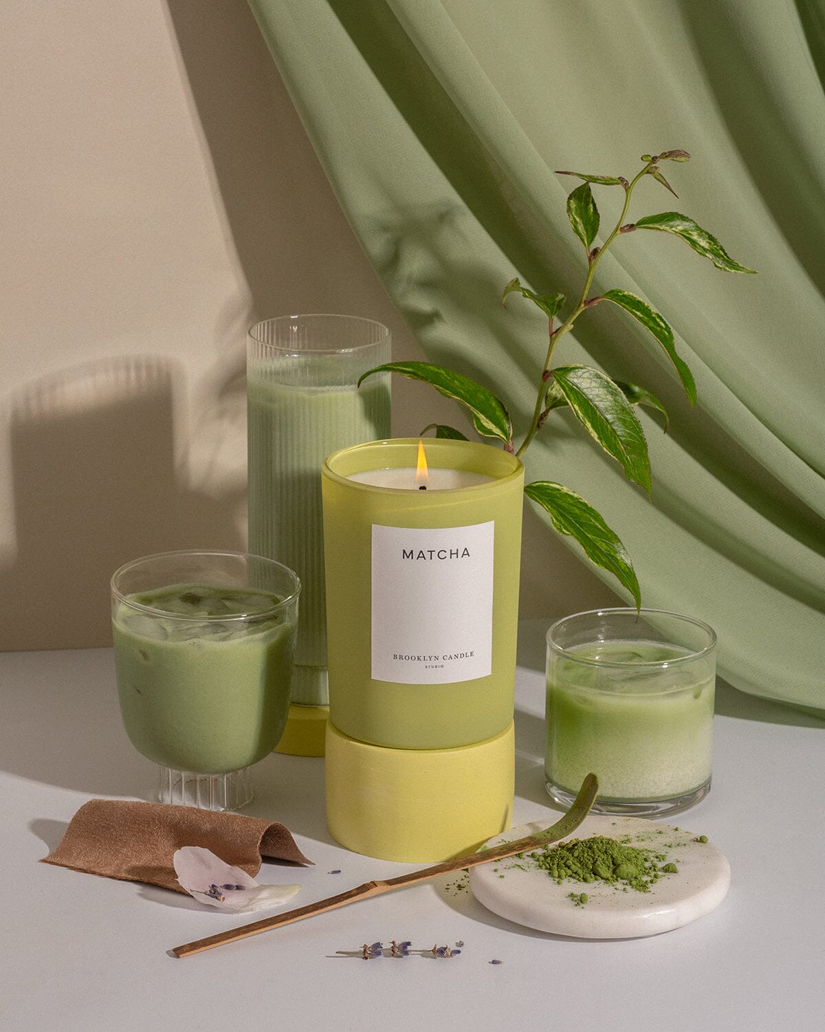 Matcha Limited Edition Candle Herbarium Collection Brooklyn Candle Studio