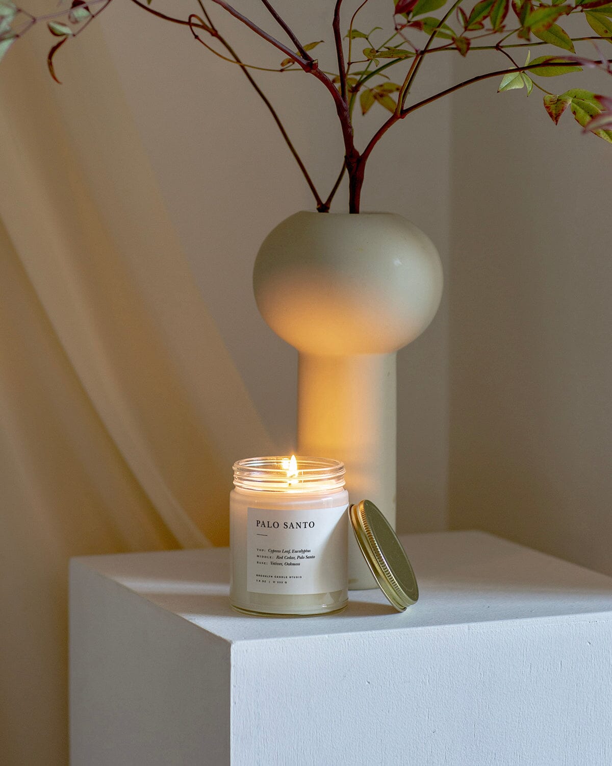 Palo Santo Jar Candle Minimalist Brooklyn Candle Studio