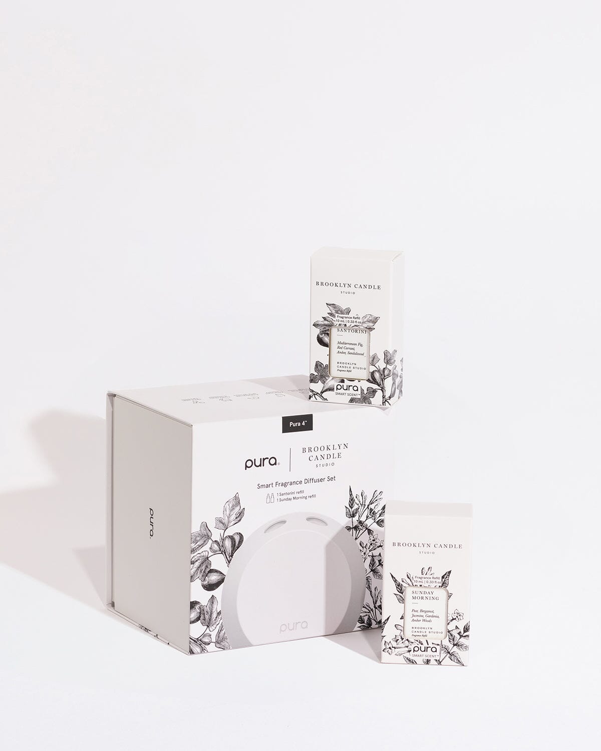Pura Smart Fragrance Diffuser Kit - Santorini + Sunday Morning Pura Brooklyn Candle Studio