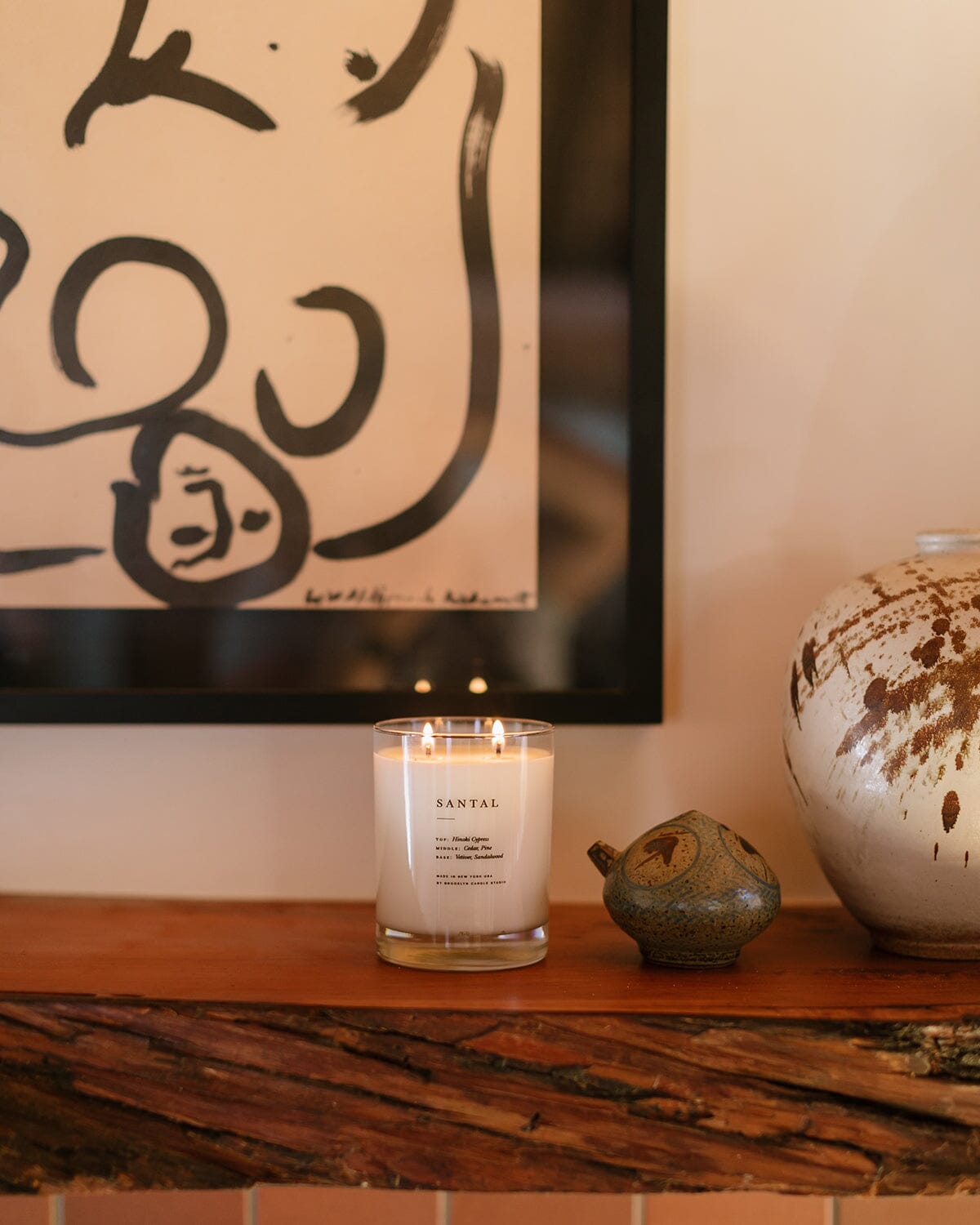 Santal Classic 2-Wick Candle Escapist Collection Brooklyn Candle Studio