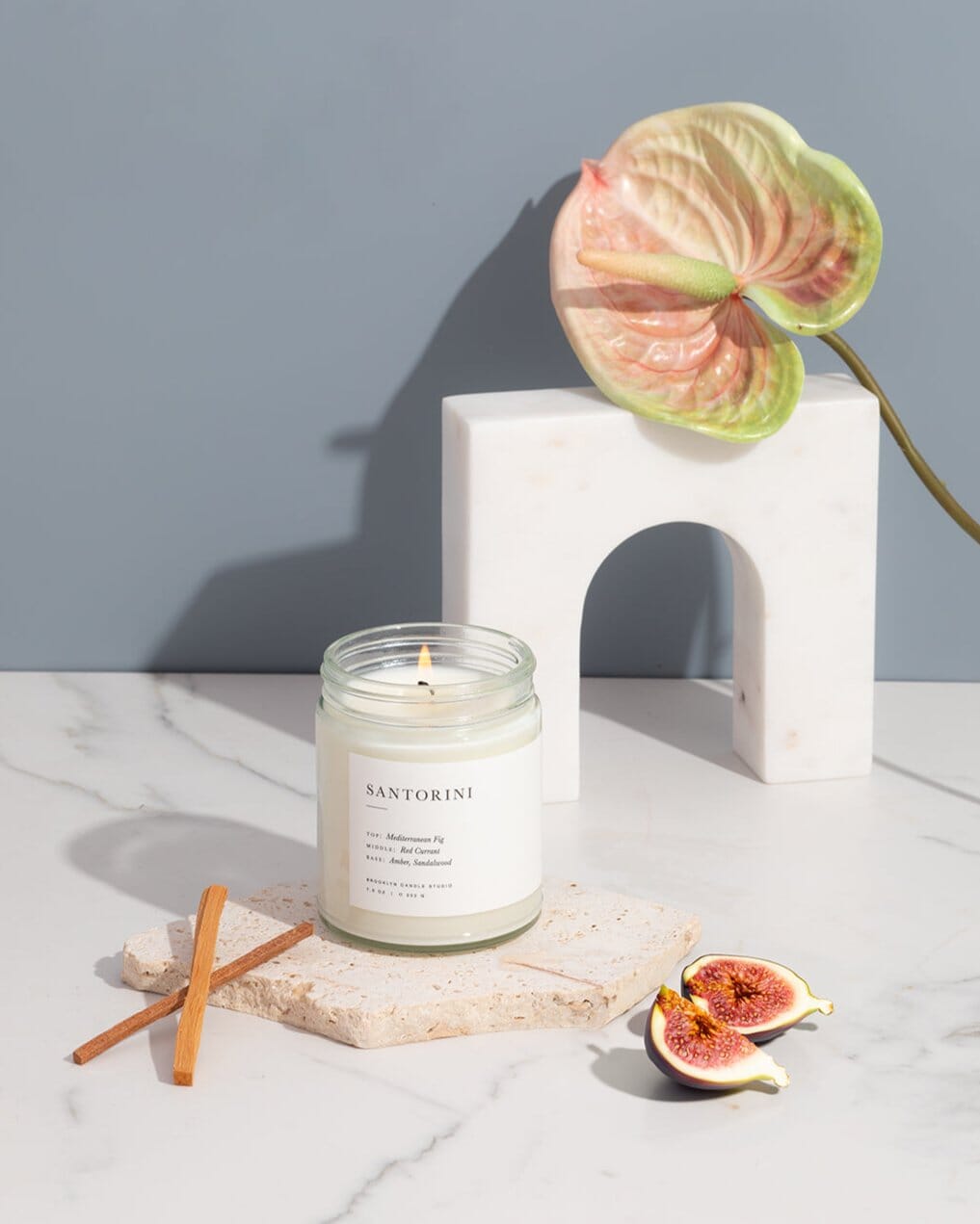 Santorini Jar Candle Minimalist Brooklyn Candle Studio