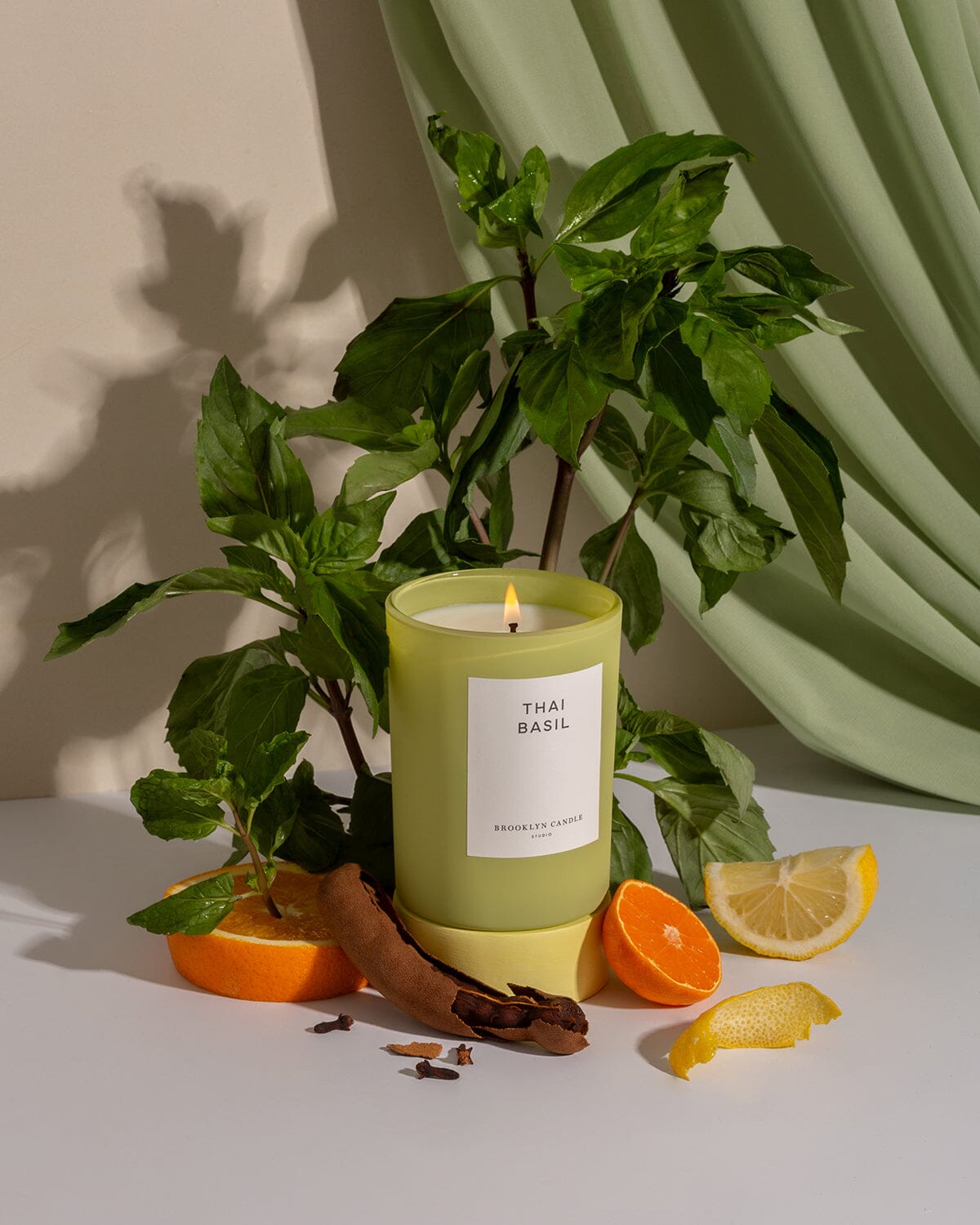 Thai Basil Limited Edition Candle Herbarium Collection Brooklyn Candle Studio