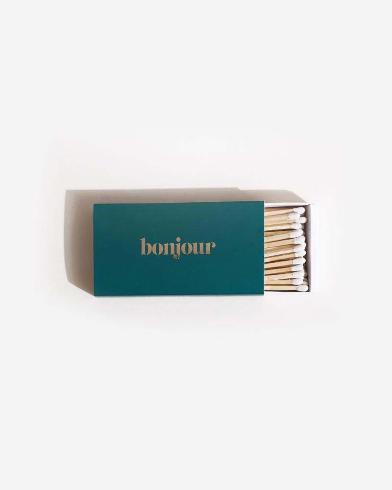 BONJOUR Emerald Long Matches Gifting & Accessories Brooklyn Candle Studio