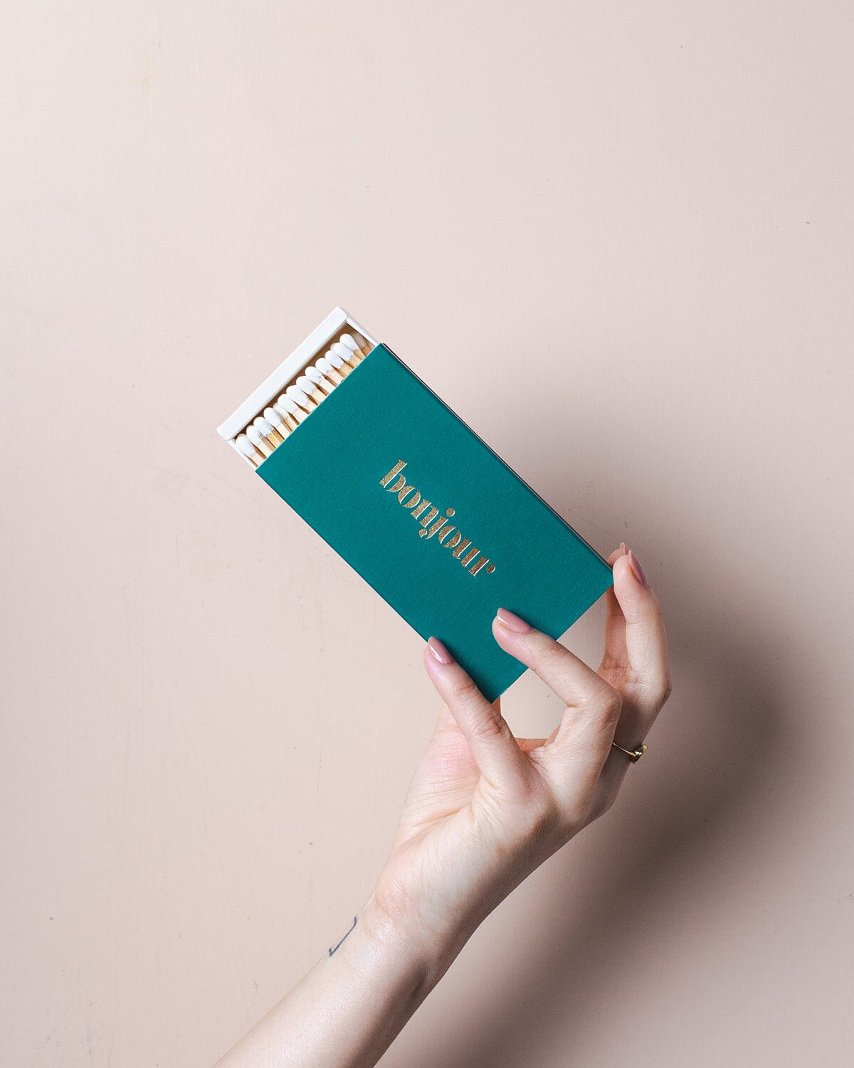 BONJOUR Emerald Long Matches Gifting & Accessories Brooklyn Candle Studio