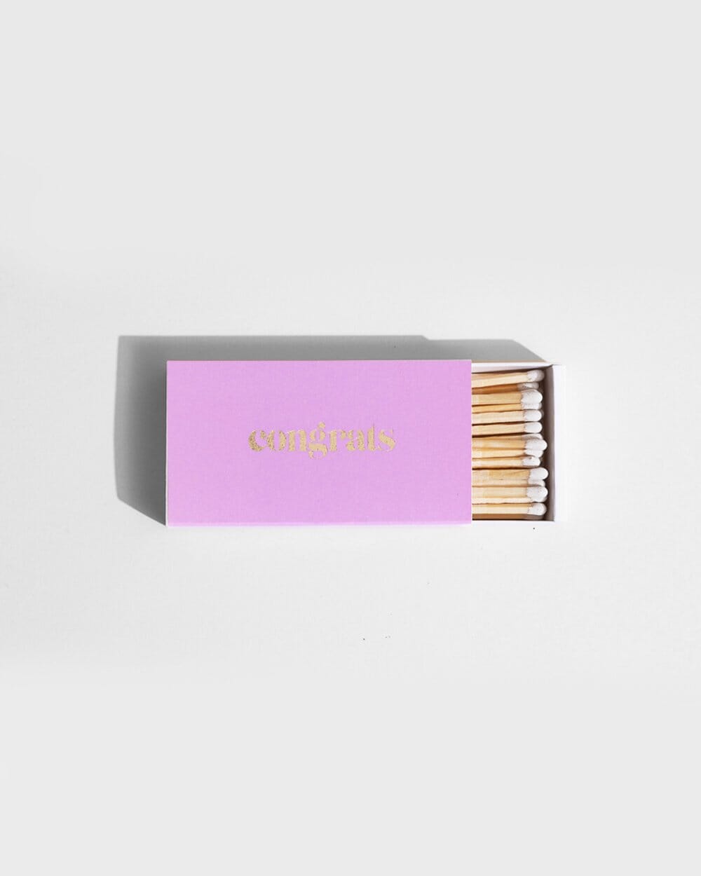 CONGRATS Lilac Long Matches Gifting & Accessories Brooklyn Candle Studio