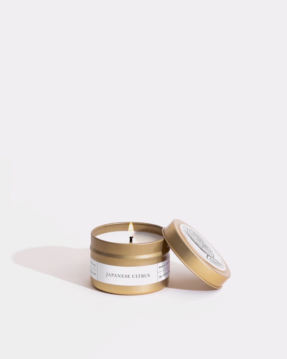 Japanese Citrus Gold Travel Candle – Brooklyn Candle Studio