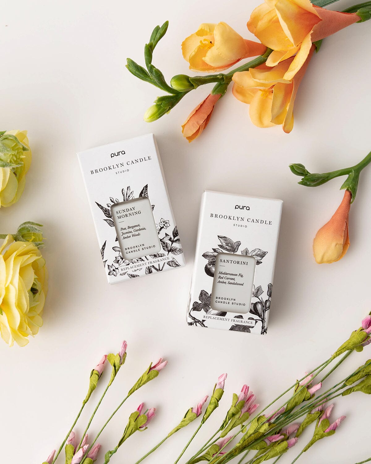 Pura Smart Fragrance Diffuser Kit - Santorini + Sunday Morning Pura Brooklyn Candle Studio