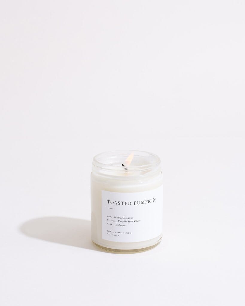 Toasted Pumpkin Minimalist Candle Minimalist Brooklyn Candle Studio
