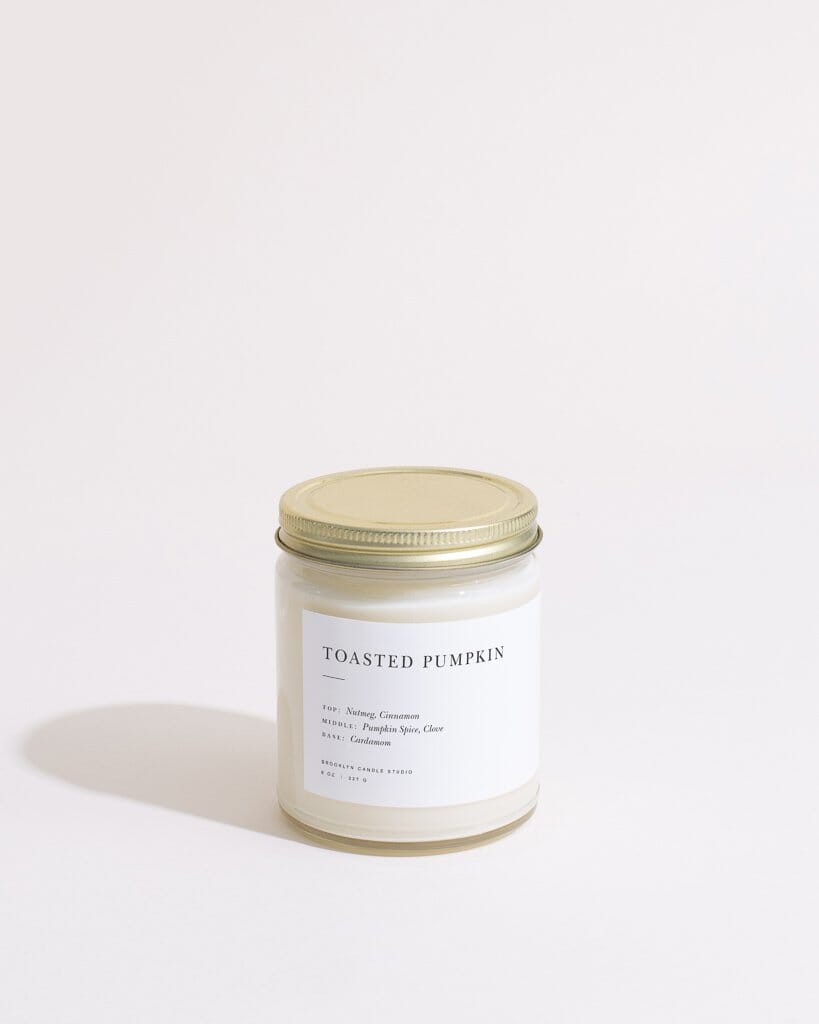 Toasted Pumpkin Minimalist Candle Minimalist Brooklyn Candle Studio