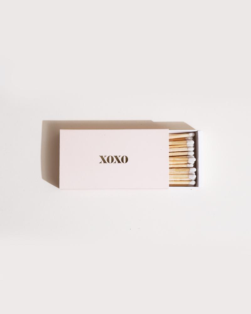 XOXO Dusty Pink Long Matches Accessories Brooklyn Candle Studio 