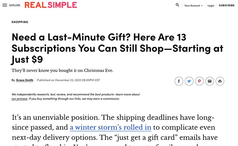 REAL SIMPLE: DECEMBER 2022