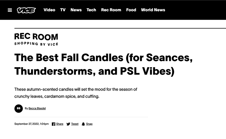 VICE: SEPTEMBER 2022