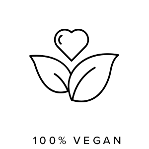 100% percent vegan icon