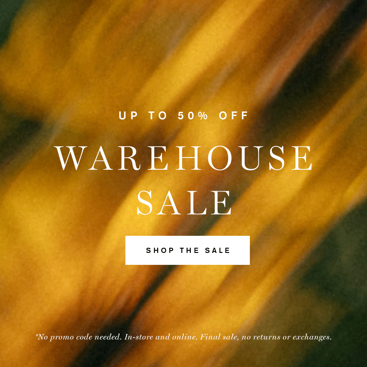 Up to 50% Off Warehouse Sale 