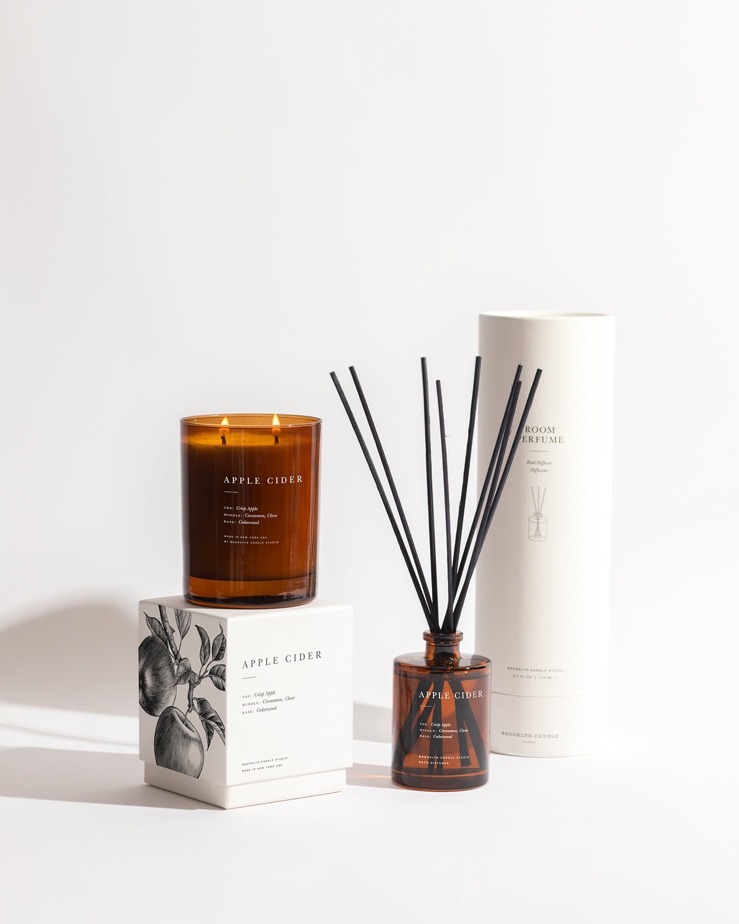 Apple Cider Candle + Diffuser Duo 2026 Cabin Collection Brooklyn Candle Studio 