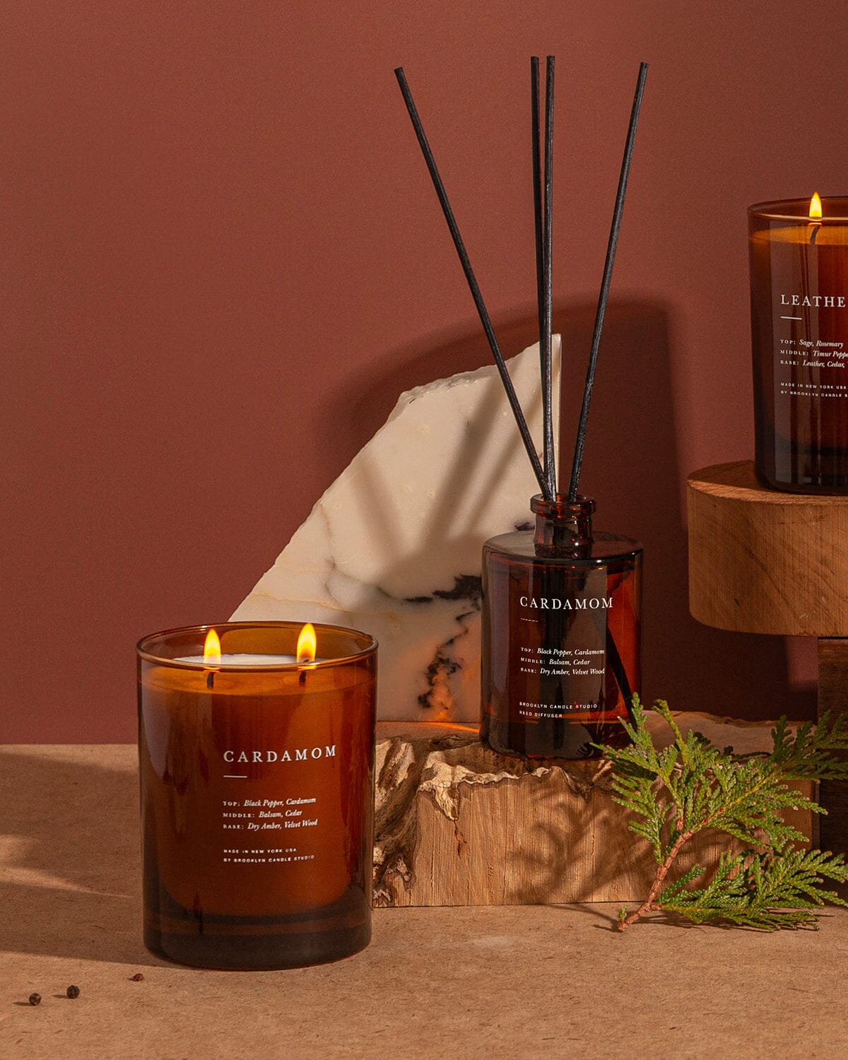 Cardamom Candle + Diffuser Duo 2026 Cabin Collection Brooklyn Candle Studio 