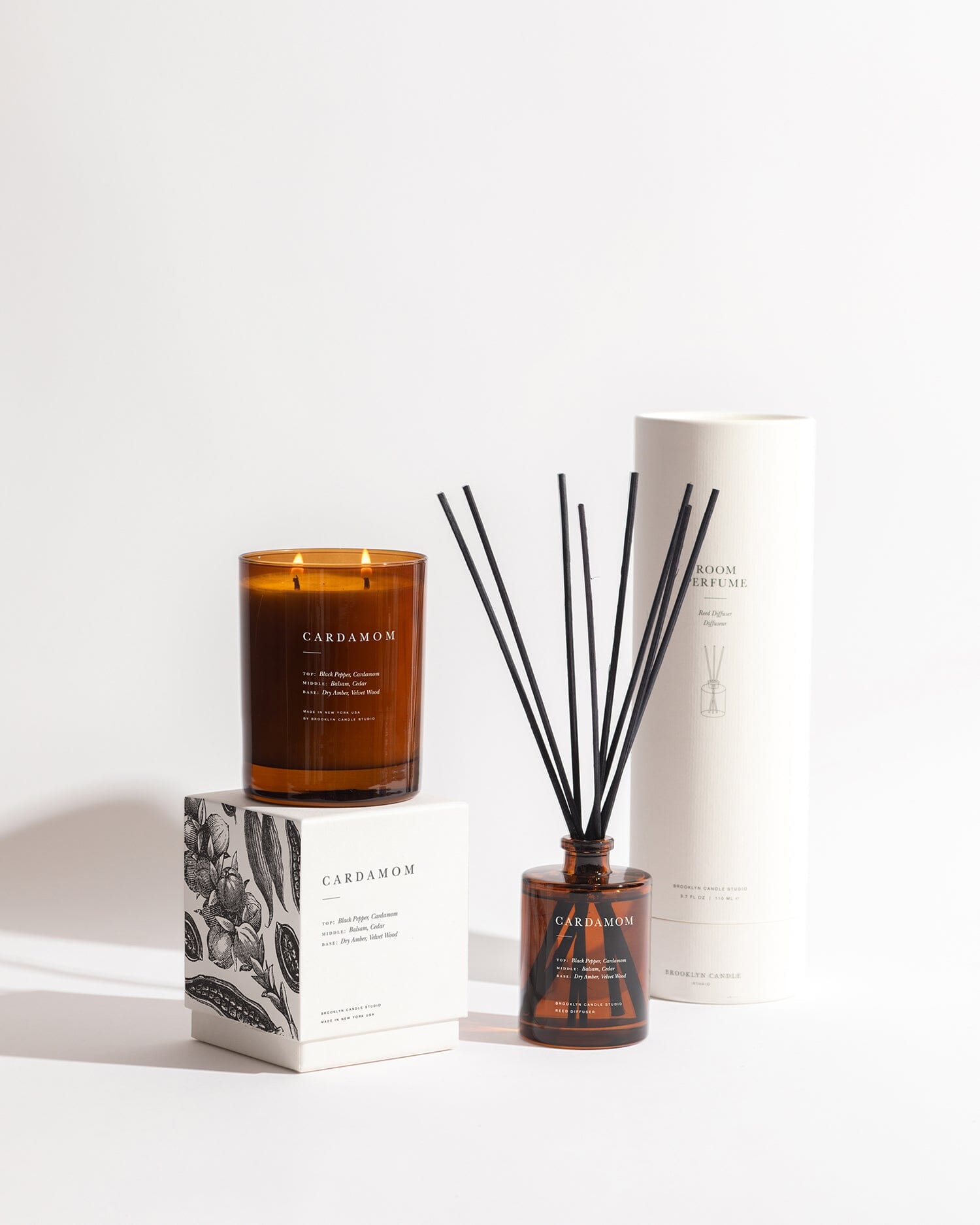 Cardamom Candle + Diffuser Duo 2026 Cabin Collection Brooklyn Candle Studio 