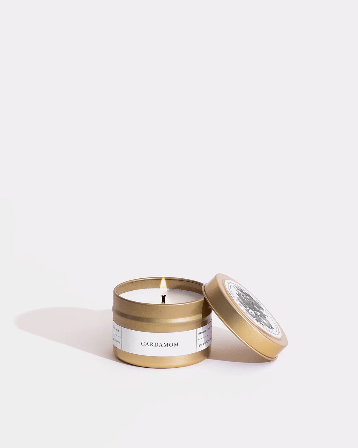 Cardamom Gold Travel Candle Mini Candle Tins Brooklyn Candle Studio 