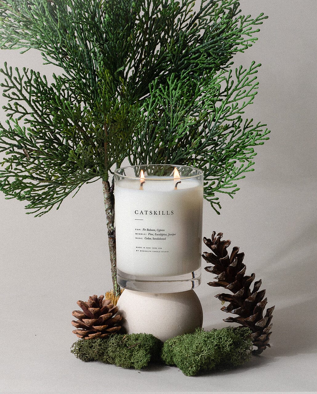 Catskills Classic 2-Wick Candle Escapist Collection Brooklyn Candle Studio 