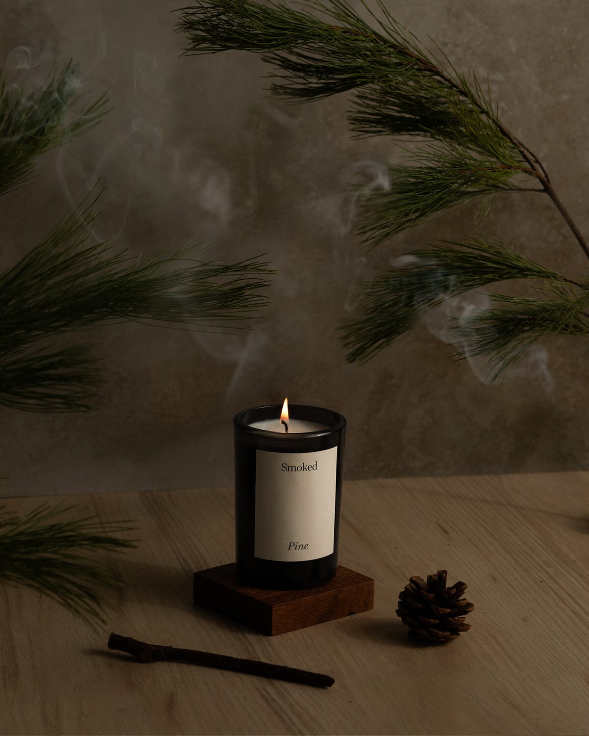 December: Limited Edition Smoked Pine Candle Limited Edition Brooklyn Candle Studio 