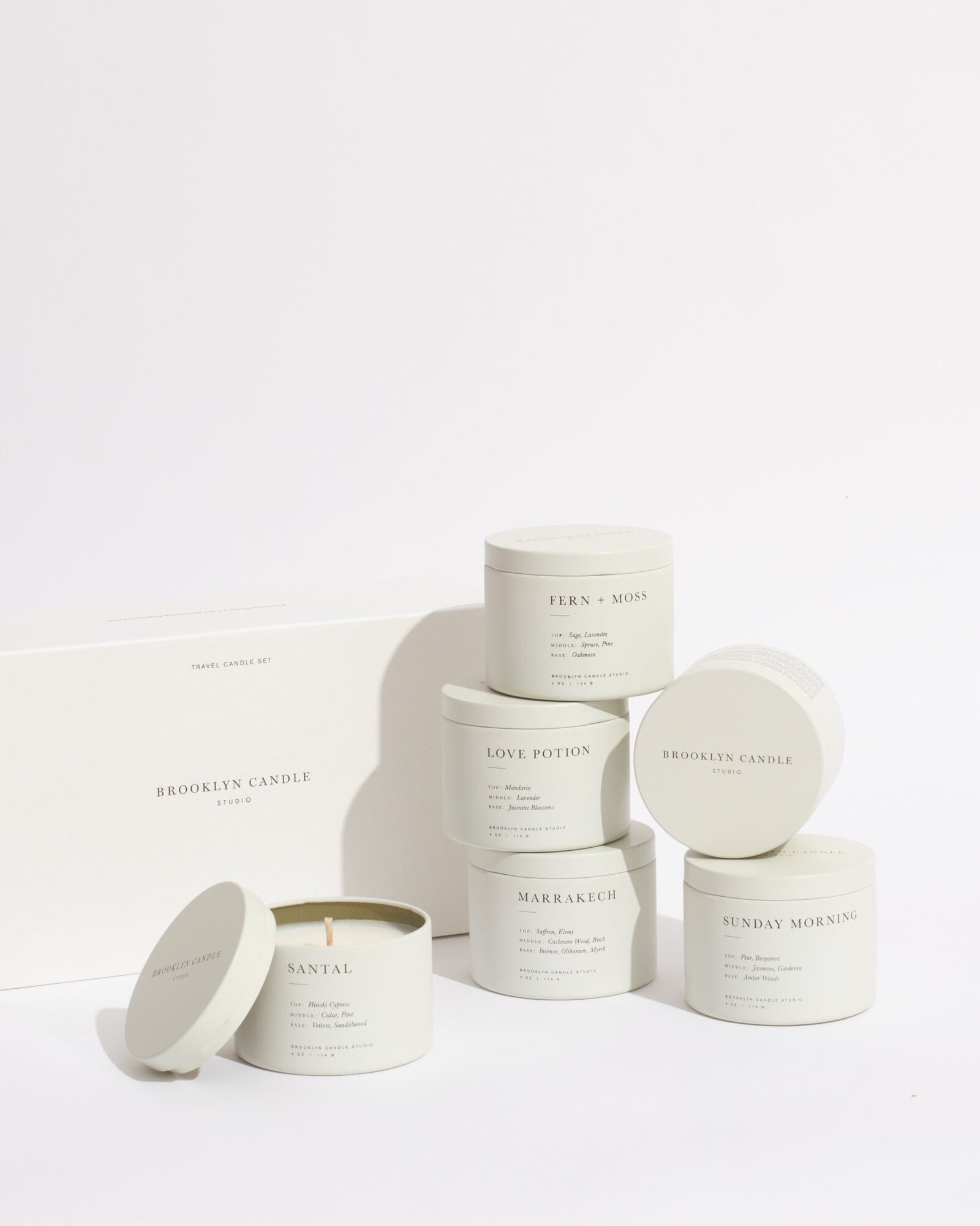 Brooklyn Candle Discovery Set: 6 Travel Candles