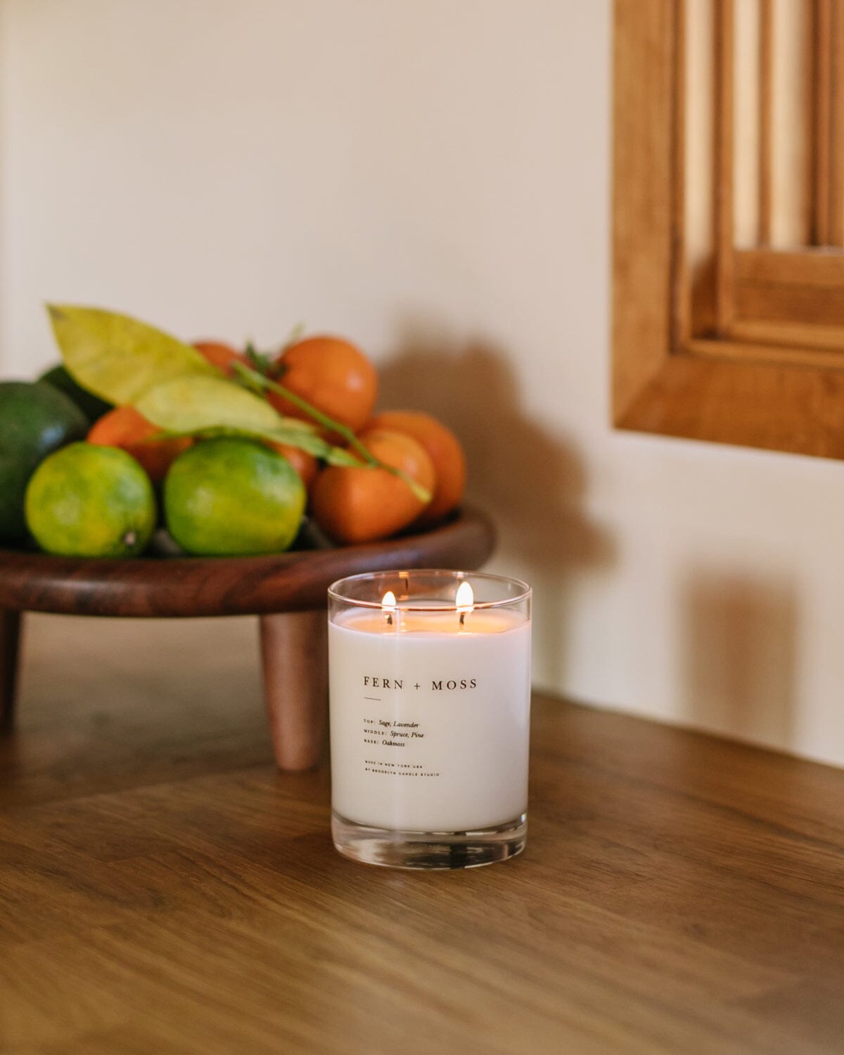 Fern + Moss Classic 2-Wick Candle Escapist Collection Brooklyn Candle Studio 