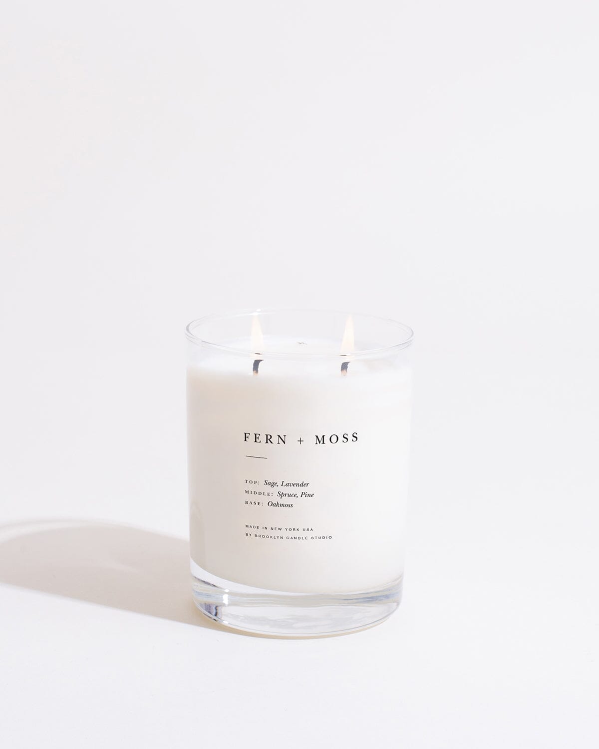 Fern + Moss Classic 2-Wick Candle Escapist Collection Brooklyn Candle Studio 