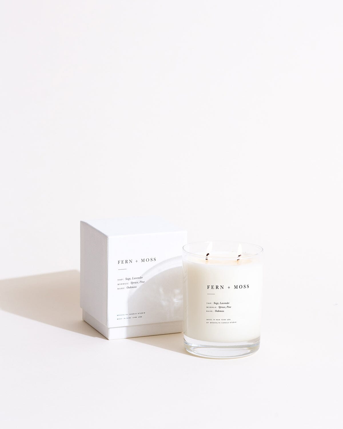 Fern + Moss Classic 2-Wick Candle Escapist Collection Brooklyn Candle Studio 