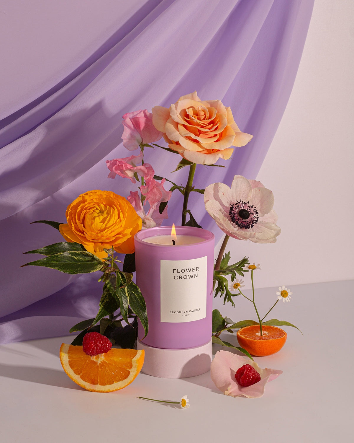 Flower Crown Limited Edition Candle Lilac Haze Collection Brooklyn Candle Studio 