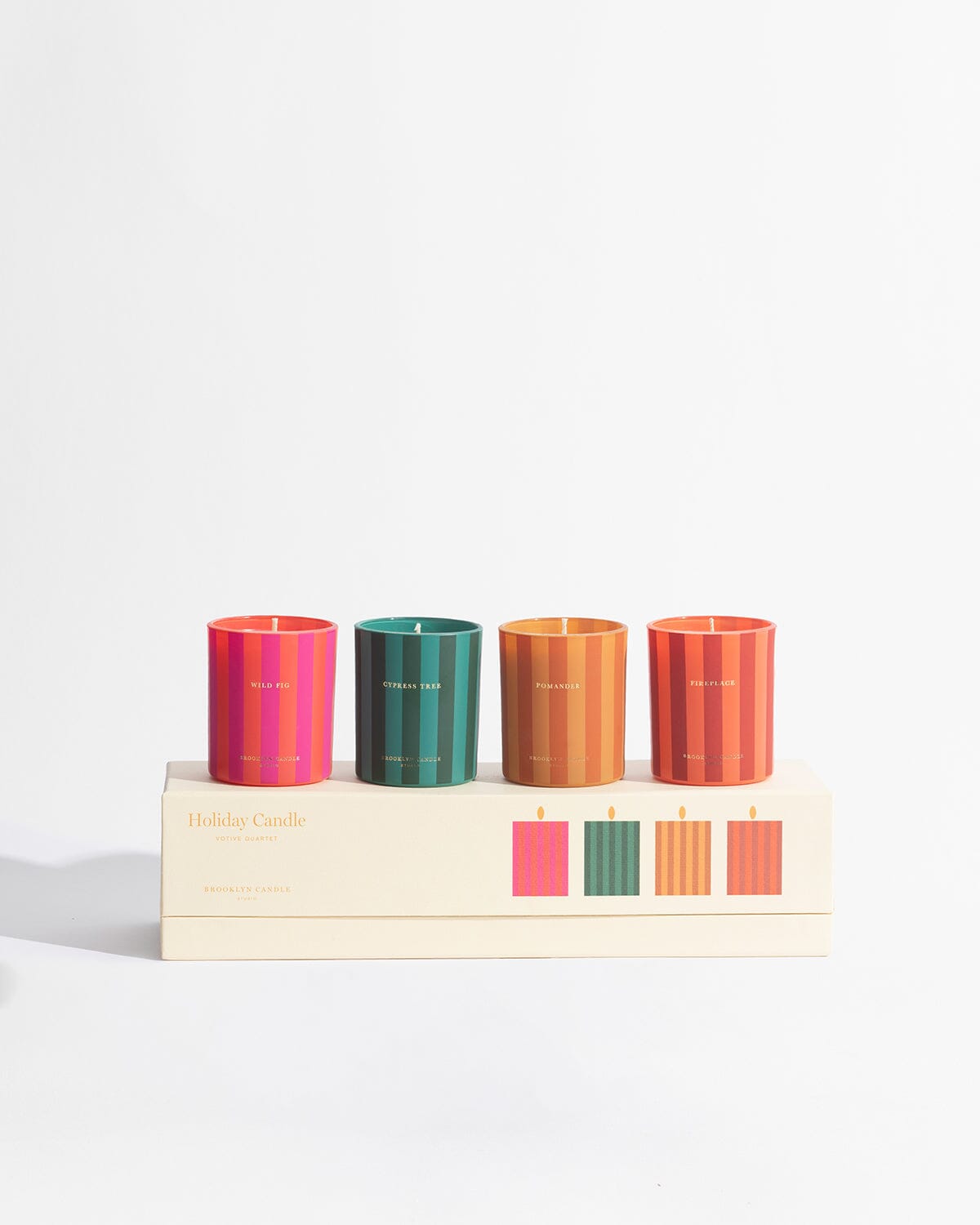 Holiday Candle Votive Quartet Limited Edition Brooklyn Candle Studio 