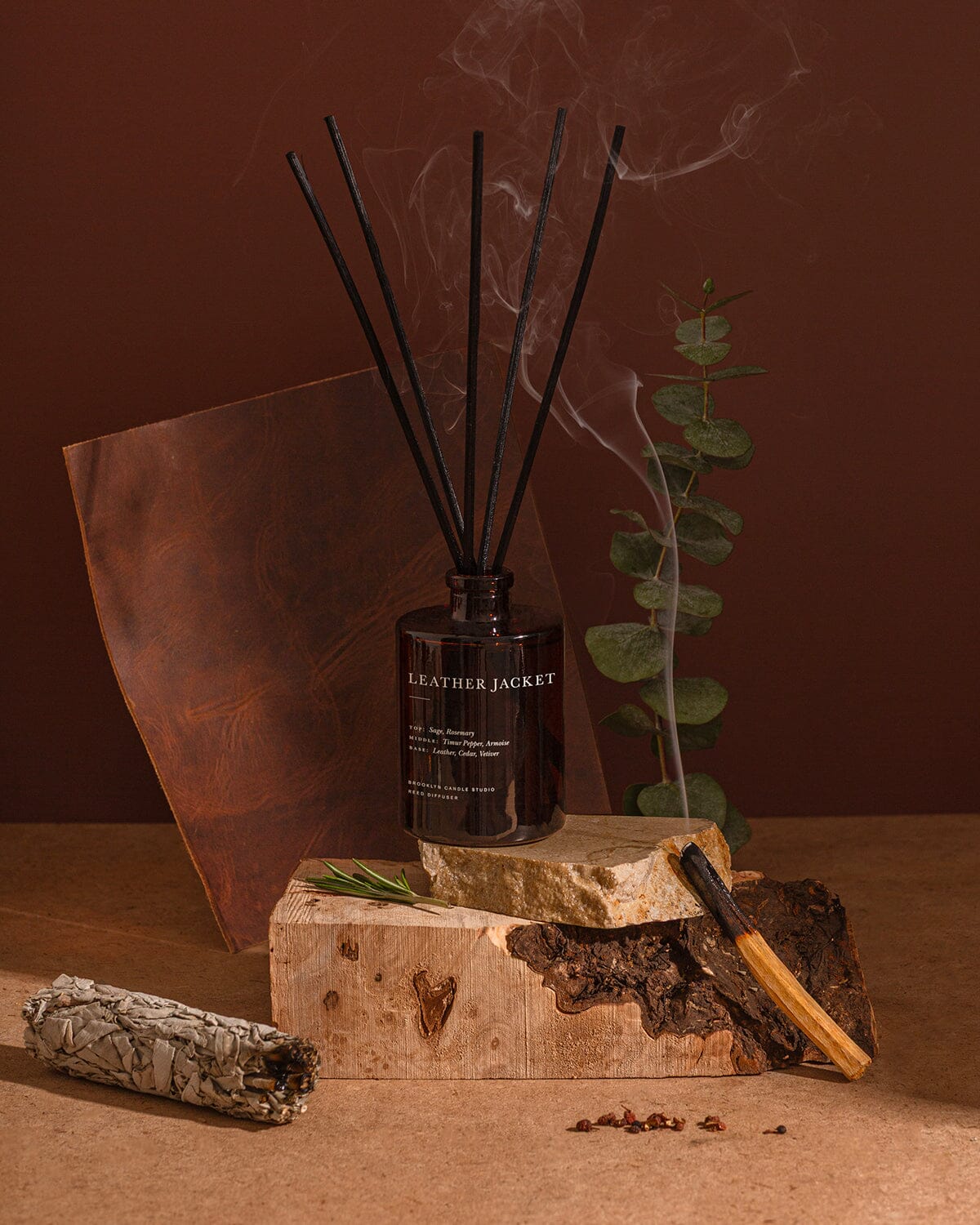 Leather Jacket Reed Diffuser Reed Diffusers Brooklyn Candle Studio 