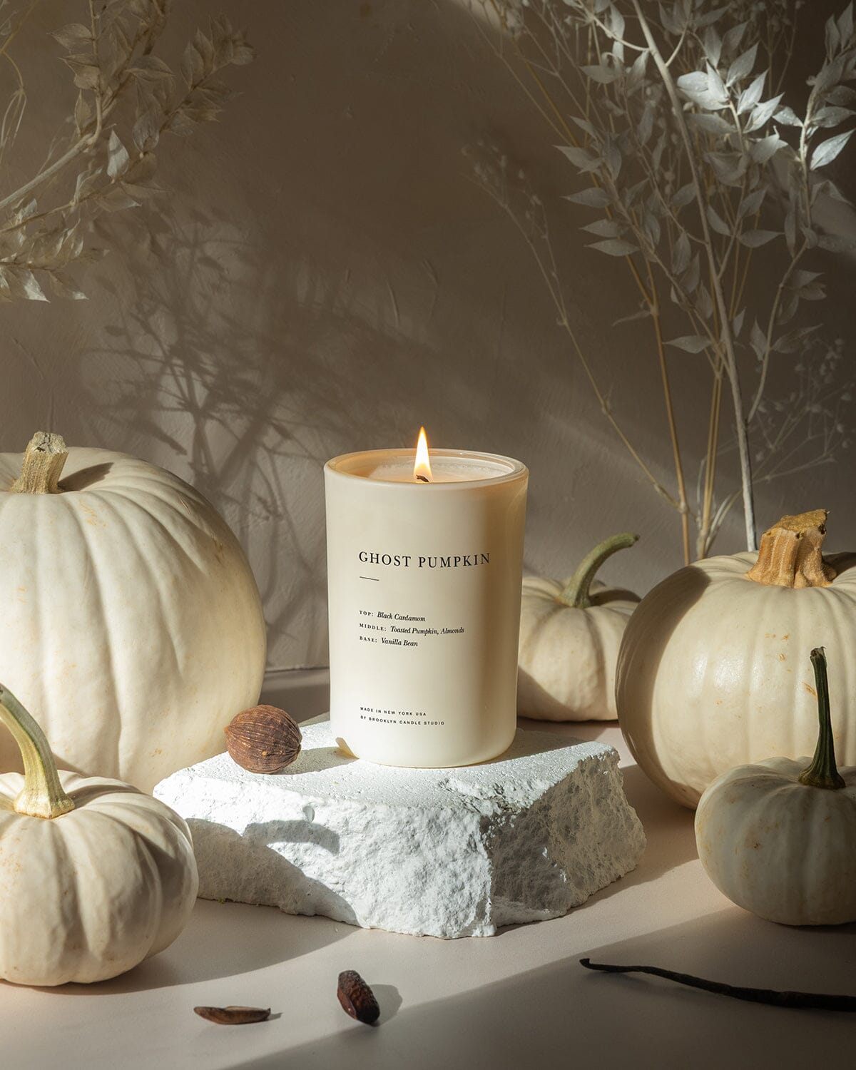 Limited Edition Ghost Pumpkin Candle First Friday Flames 2026 Brooklyn Candle Studio 