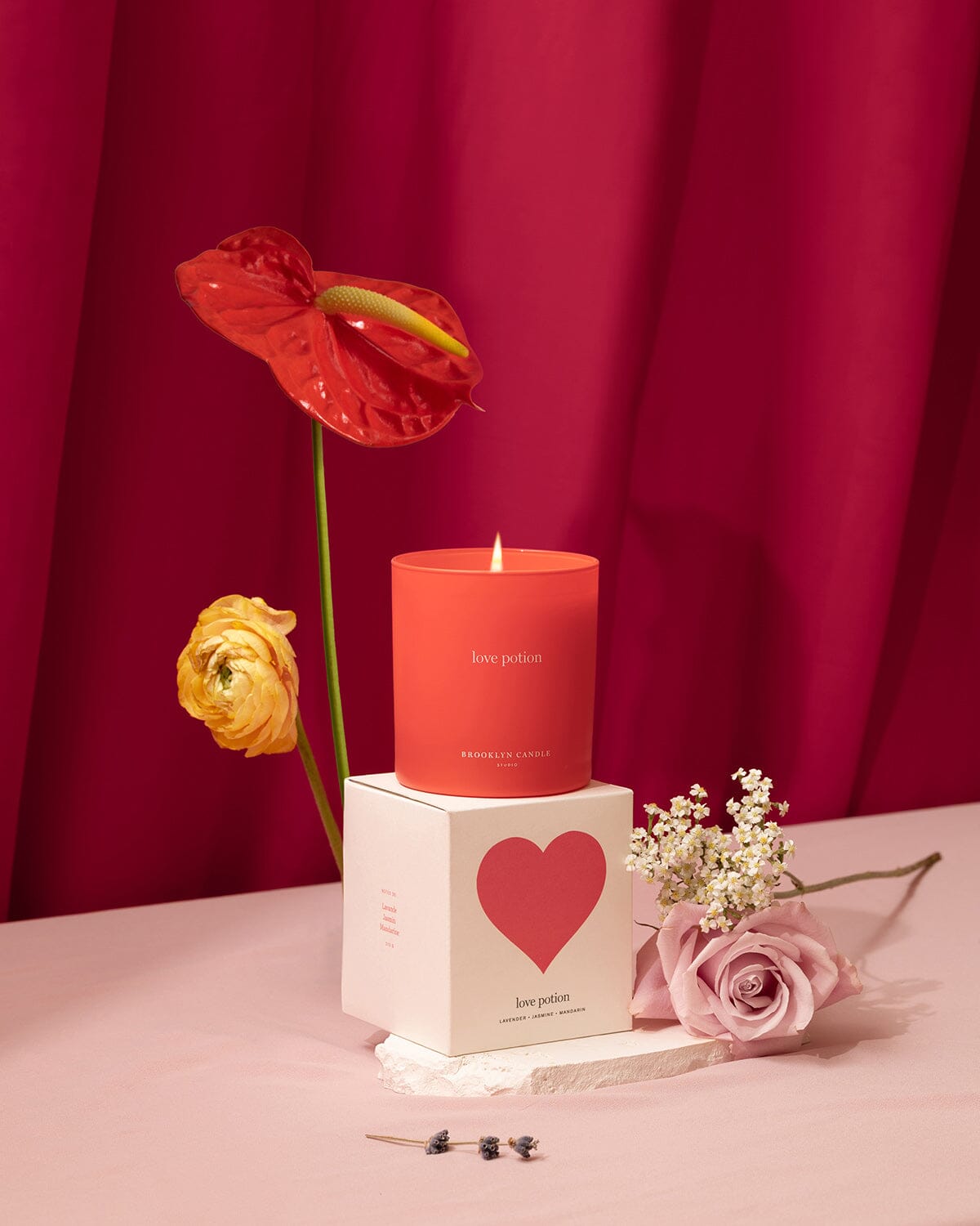 Love Potion Valentine's Day Candle Limited Edition Brooklyn Candle Studio 