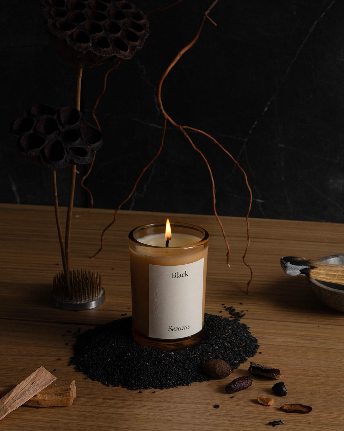 March: Limited Edition Black Sesame Candle Limited Edition Brooklyn Candle Studio 