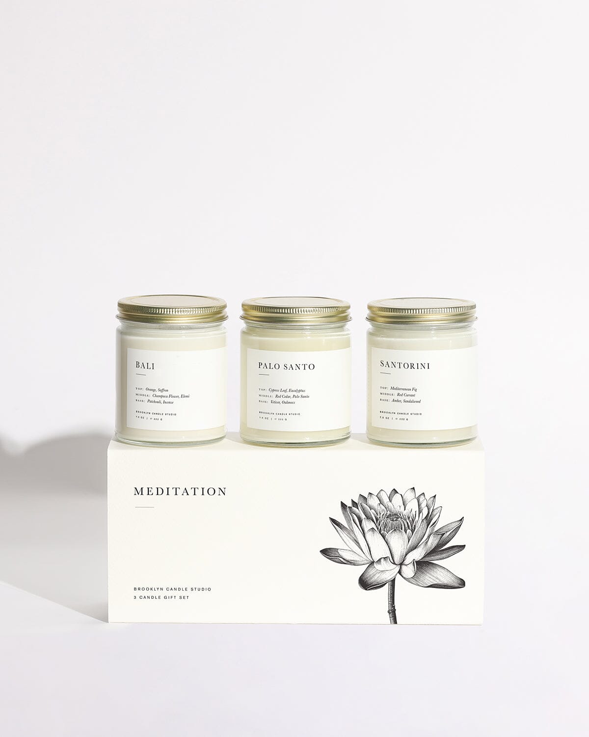 Meditation Candle Gift Set Minimalist Brooklyn Candle Studio 