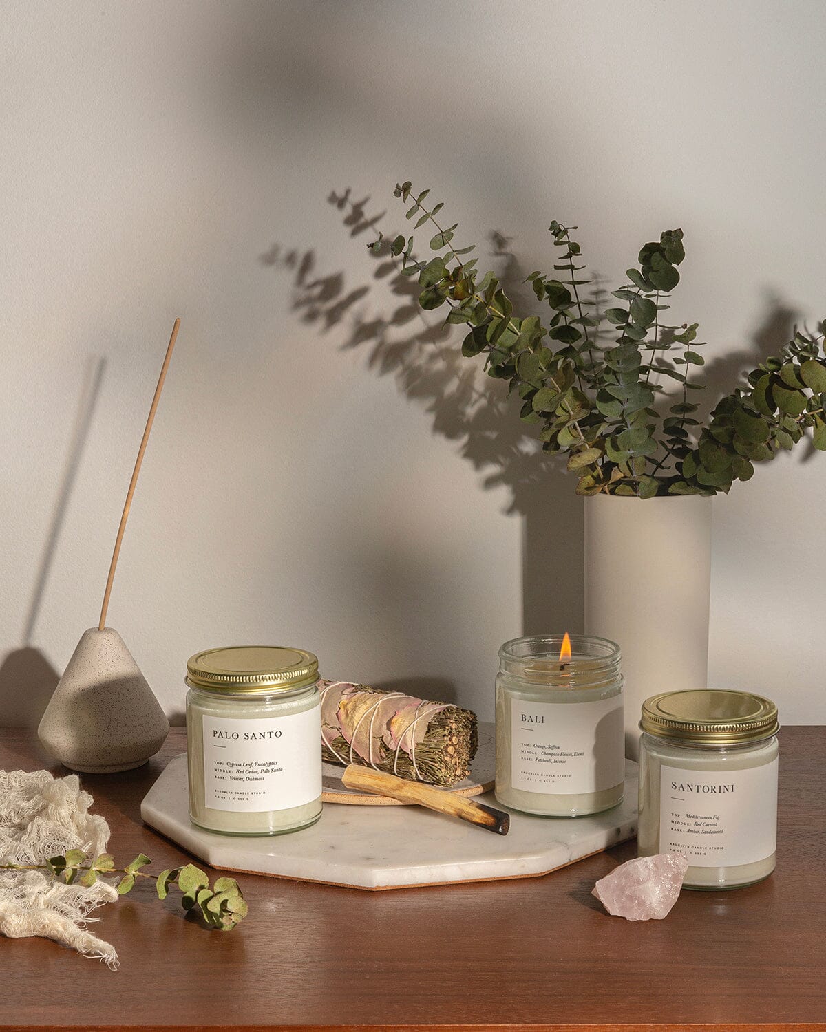 Meditation Candle Gift Set Minimalist Brooklyn Candle Studio 